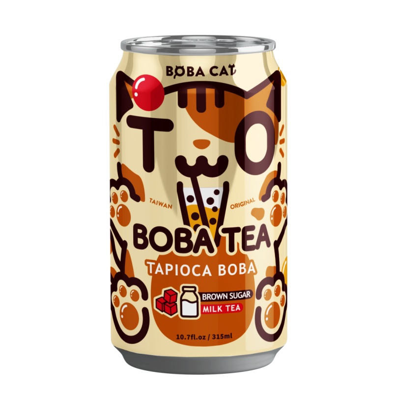 BOBA CAT - Brown sugar bubble tea 315ml