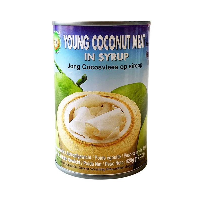X.O Young coconut meat in syrup 425g