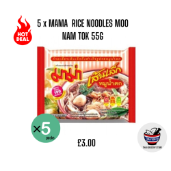 5 x MAMA - RICE NOODLES MOO...