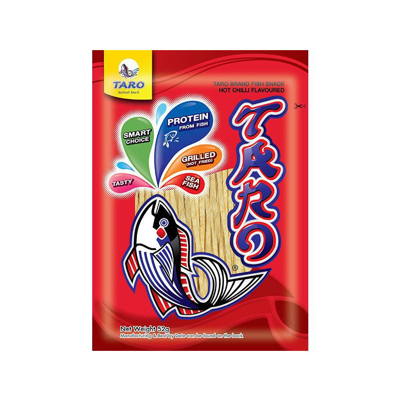 TARO - Fish snack hot chilli flavour 52g