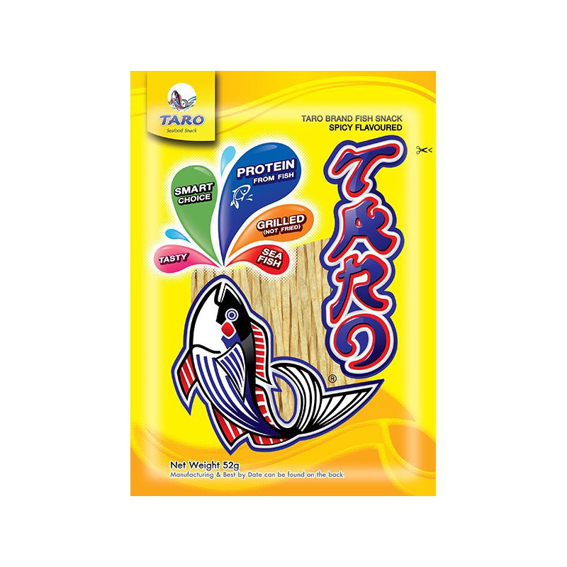TARO - Fish snack spicy flavour 52g