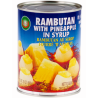 X.O - Rambutan with pineapple in syrup 565g