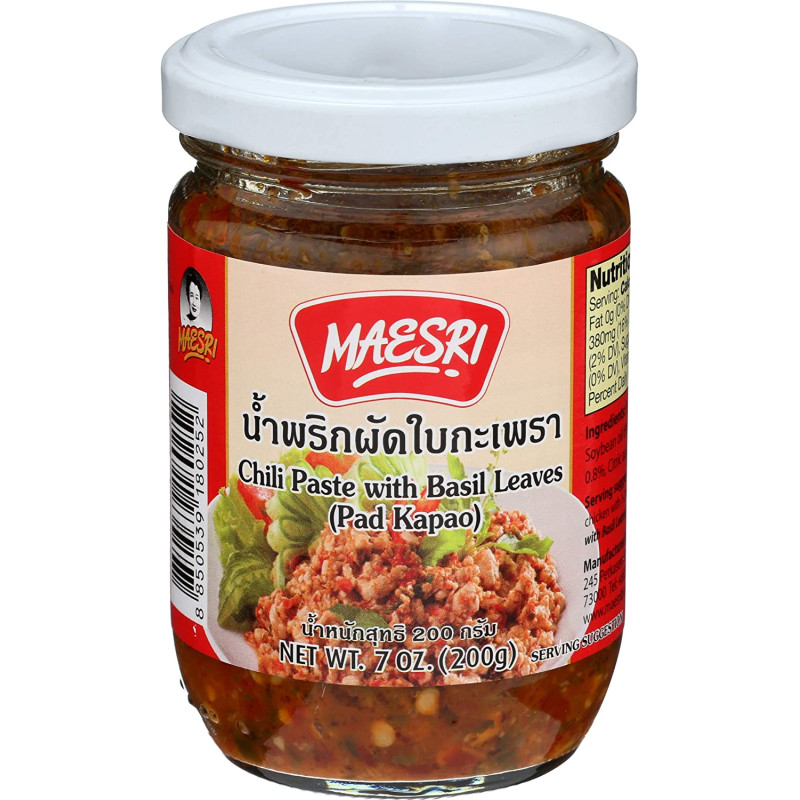 MAESRI - Chilli paste with basil leaves  ( Pad Kapao) 200g